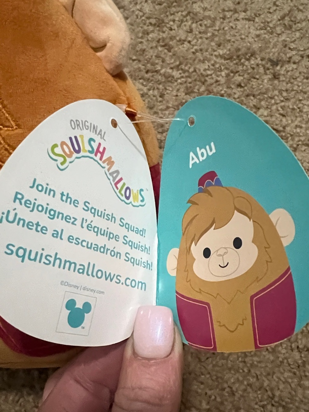 Disney’s Abu from Aladdin Adorable Plush Squishmallow- 3+years - Picture 3 of 6